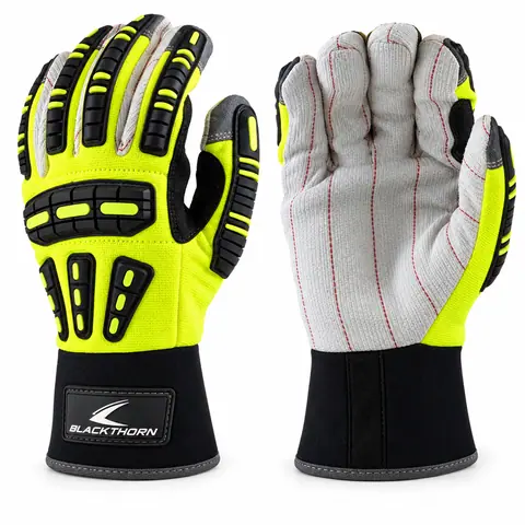 Oil-Rig Gauntlet Impact Gloves — custom gloves by Blackthorn World