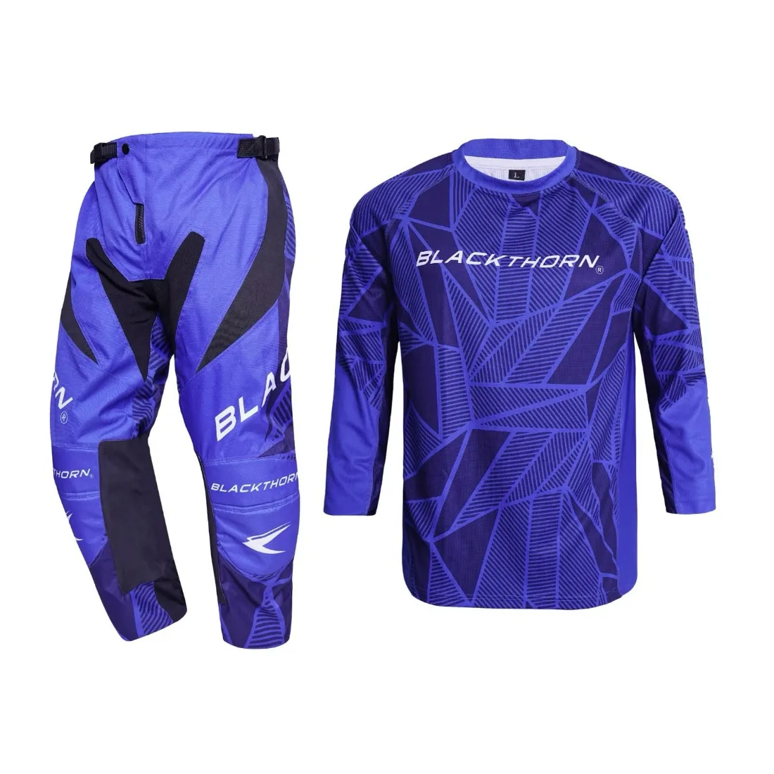 Geometric Motocross Jersey and Pant Set — custom motorcycle & motorsport made to order by Blackthorn World