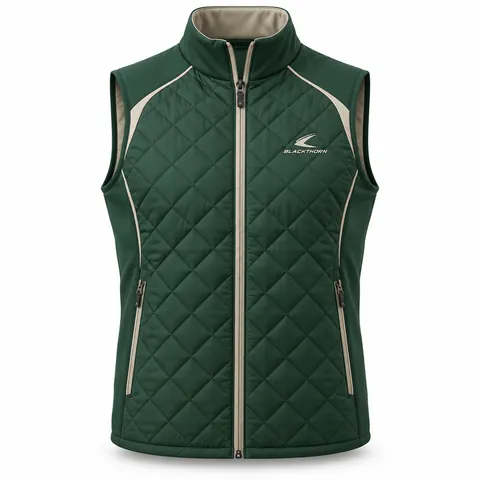 Quilted Hybrid Golf Gilet — view 2