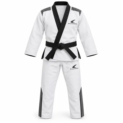 Graphite Block Pearl Weave BJJ Gi