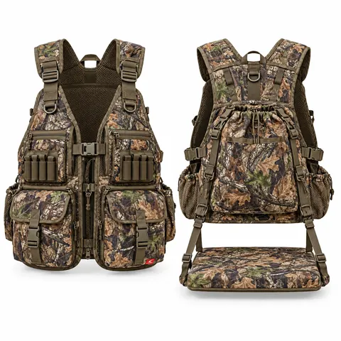 Hardwood Camo Turkey Vest — Hunting & Tactical · Packs, gloves & accessories by Blackthorn World