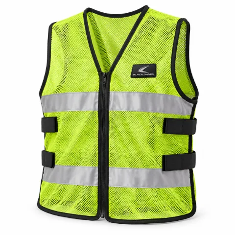 Hi-Vis Mesh Zip Safety Vest — custom workwear by Blackthorn World