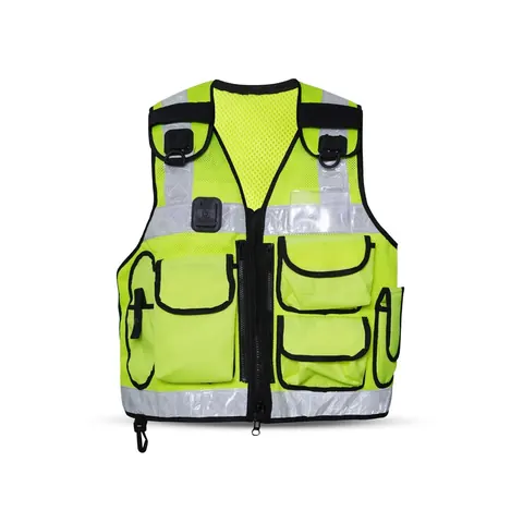 Hi-Vis Security Utility Vest with Radio Docks — wholesale hi-vis workwear by Blackthorn World