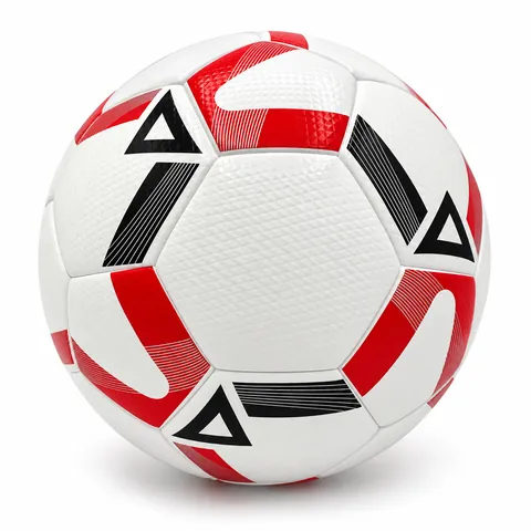 Back of Hybrid Tech football with textured cover