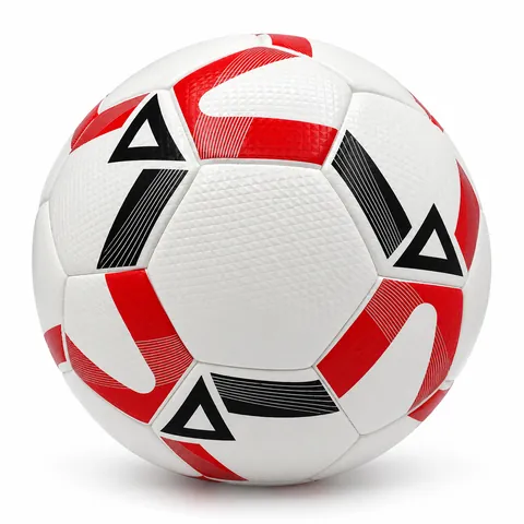 Custom logo training football — side view
