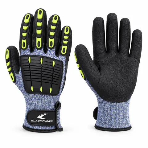 Impact Cut-Resistant Gloves with Knit Cuff — custom gloves by Blackthorn World