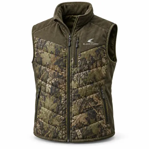 Insulated Camo Hunting Vest — custom insulated camo hunting vest by Blackthorn World