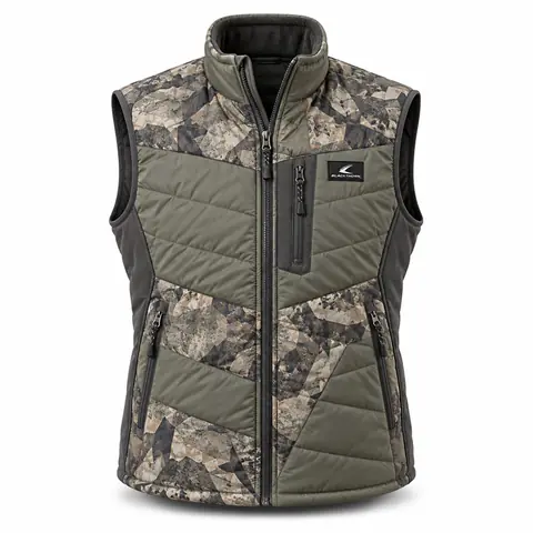 Insulated Camo Hunting Vest — grey digital camo