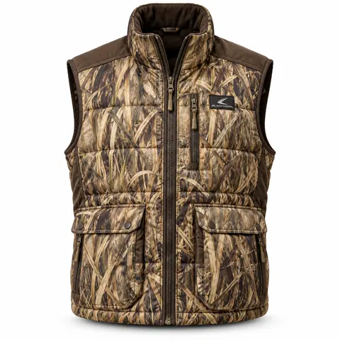 Insulated Camo Hunting Vest — marsh reed camo