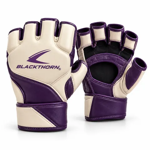 Ivory Violet Women's No-Gi Gloves — MMA gloves & protective gear by Blackthorn World