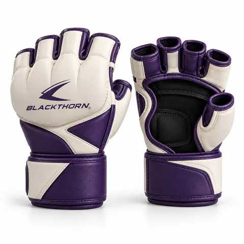 Ivory Violet Women's Line MMA Gloves — MMA gloves & protective gear by Blackthorn World