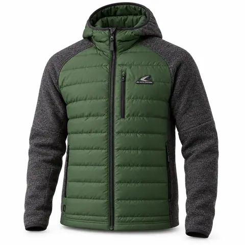 Knit-Sleeve Quilted Hybrid Jacket — custom outerwear by Blackthorn World