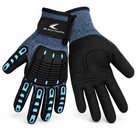 Knit Impact Gloves with Wrist Strap — view 2