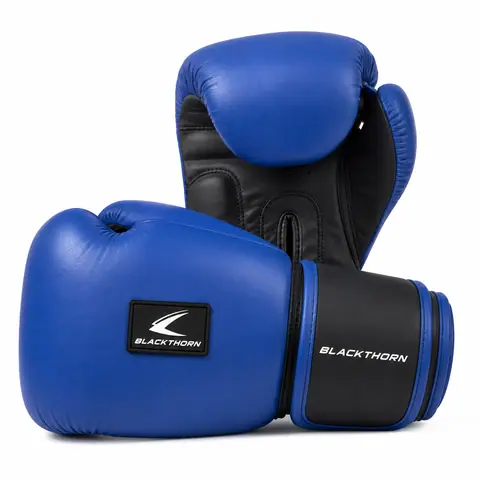 Hook-and-Loop Leather Boxing Gloves — view 2