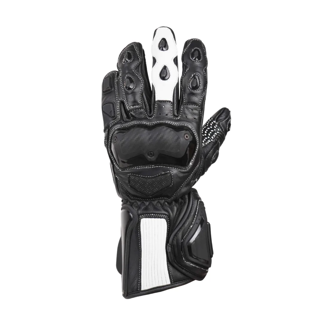 Full-Gauntlet Leather Race Gloves — custom gloves made to order by Blackthorn World