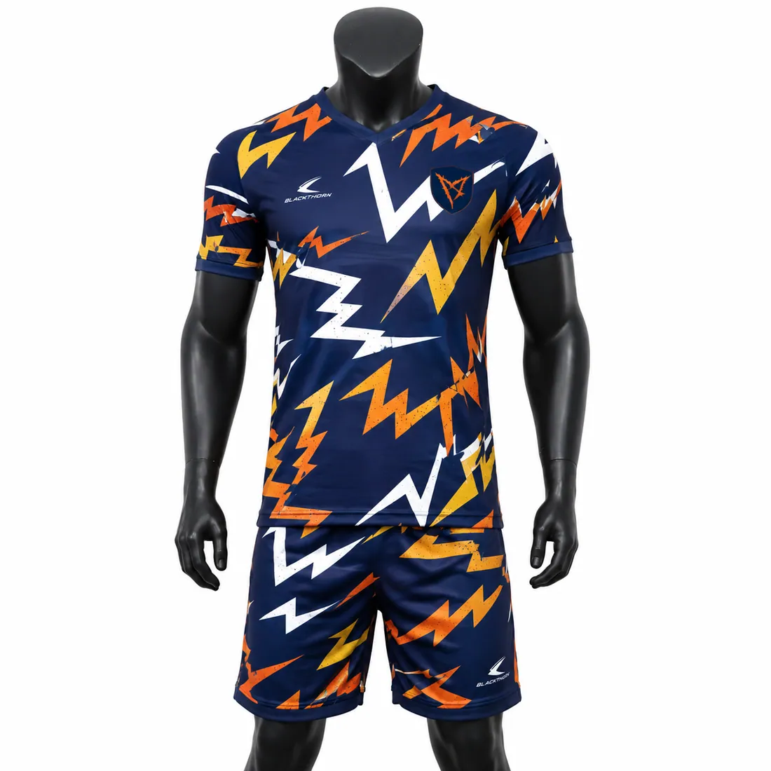 Lightning Sublimated Soccer Kit — custom teamwear made to order by Blackthorn World