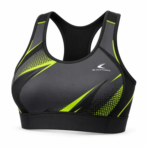 Lime Volt Sublimated Sports Bra — Activewear · Sports bras by Blackthorn World