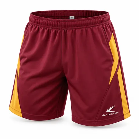 Maroon & Gold School Sports Shorts — custom schoolwear by Blackthorn World