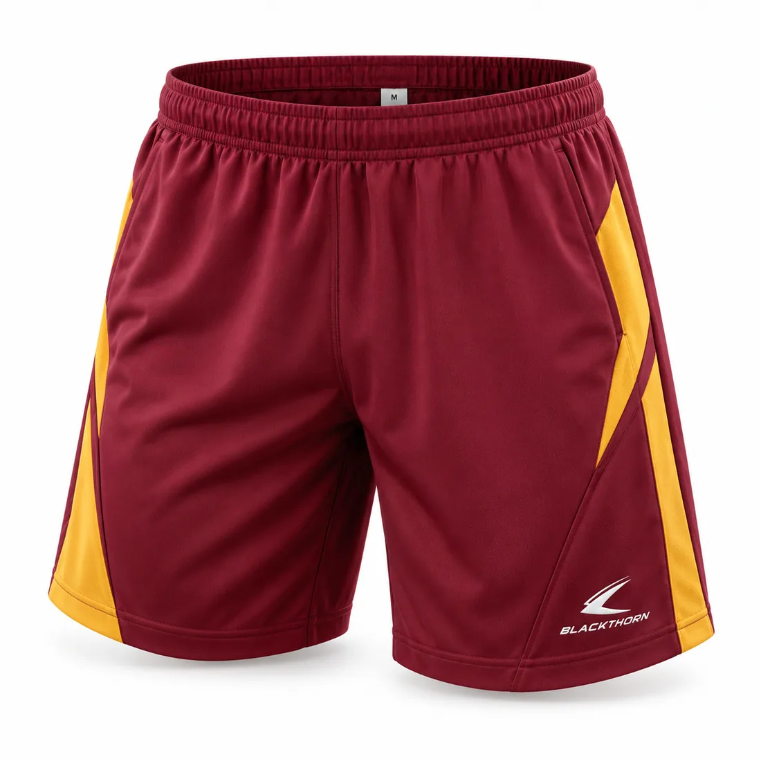 Maroon & Gold School Sports Shorts — custom school sports shorts by Blackthorn World