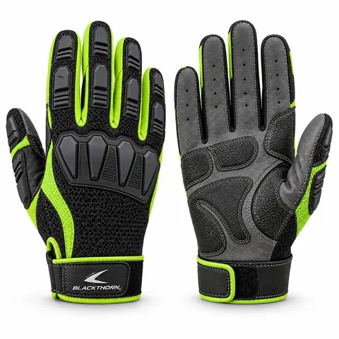 Mechanic Gloves with TPR Knuckle Guards — view 3