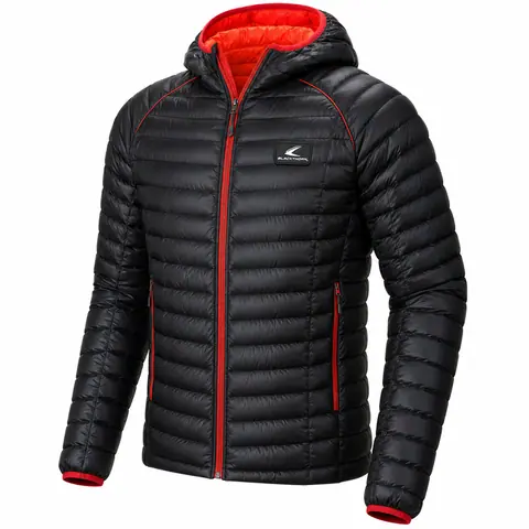 Micro-Baffle Packable Down Hooded Jacket — view 2