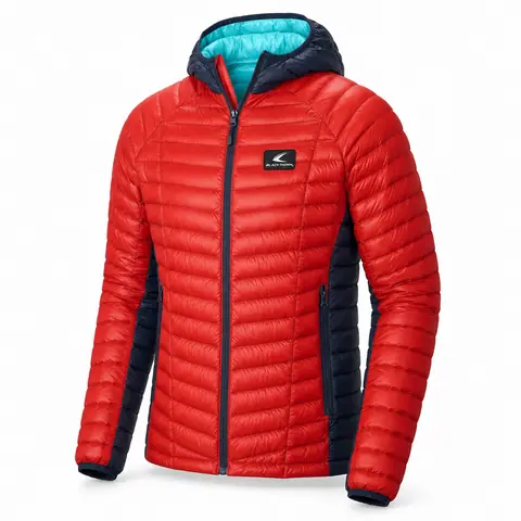 Micro-Baffle Packable Down Hooded Jacket — view 4