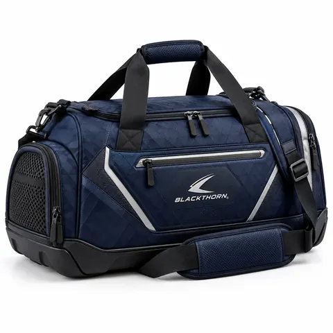 Midnight Silver Retail Gym Duffle — Duffle, kit & drawstring bags by Blackthorn World