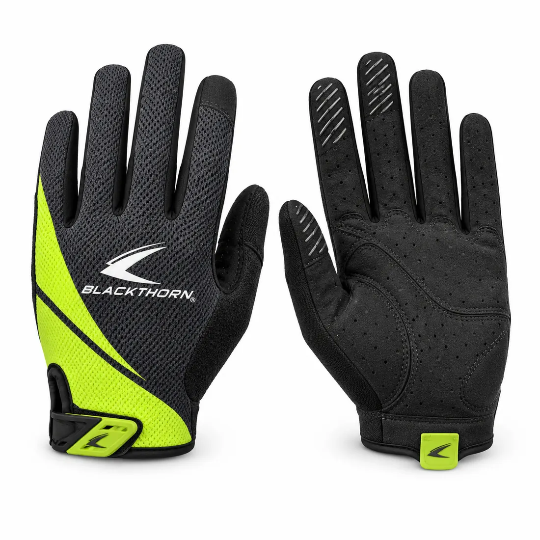 MTB Gloves — Trail, Enduro & Downhill — custom MTB trail and enduro gloves made to order by Blackthorn World — lime — lightweight trail glove