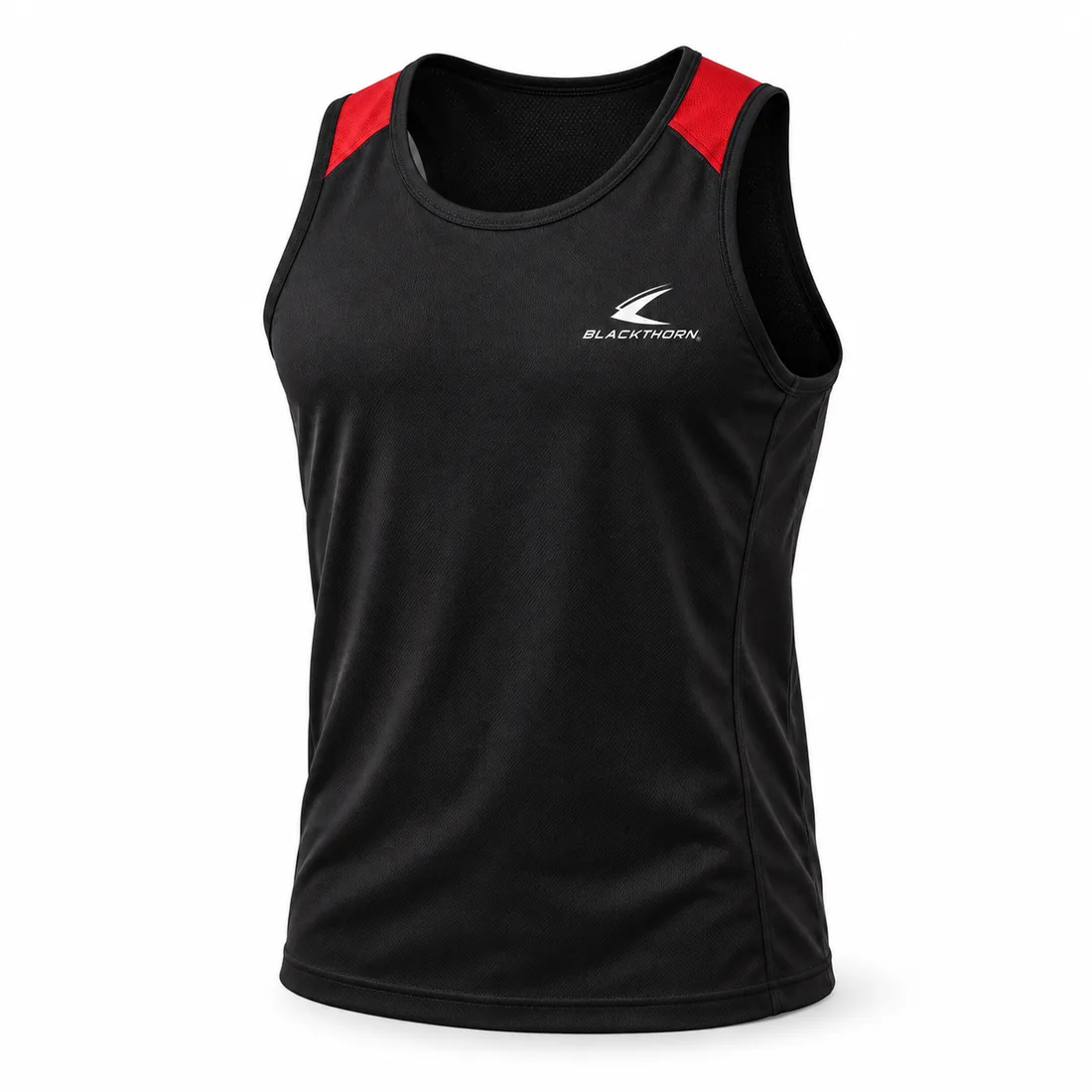 Black & Red Muay Thai Training Tank — custom boxing & muay thai apparel by Blackthorn World