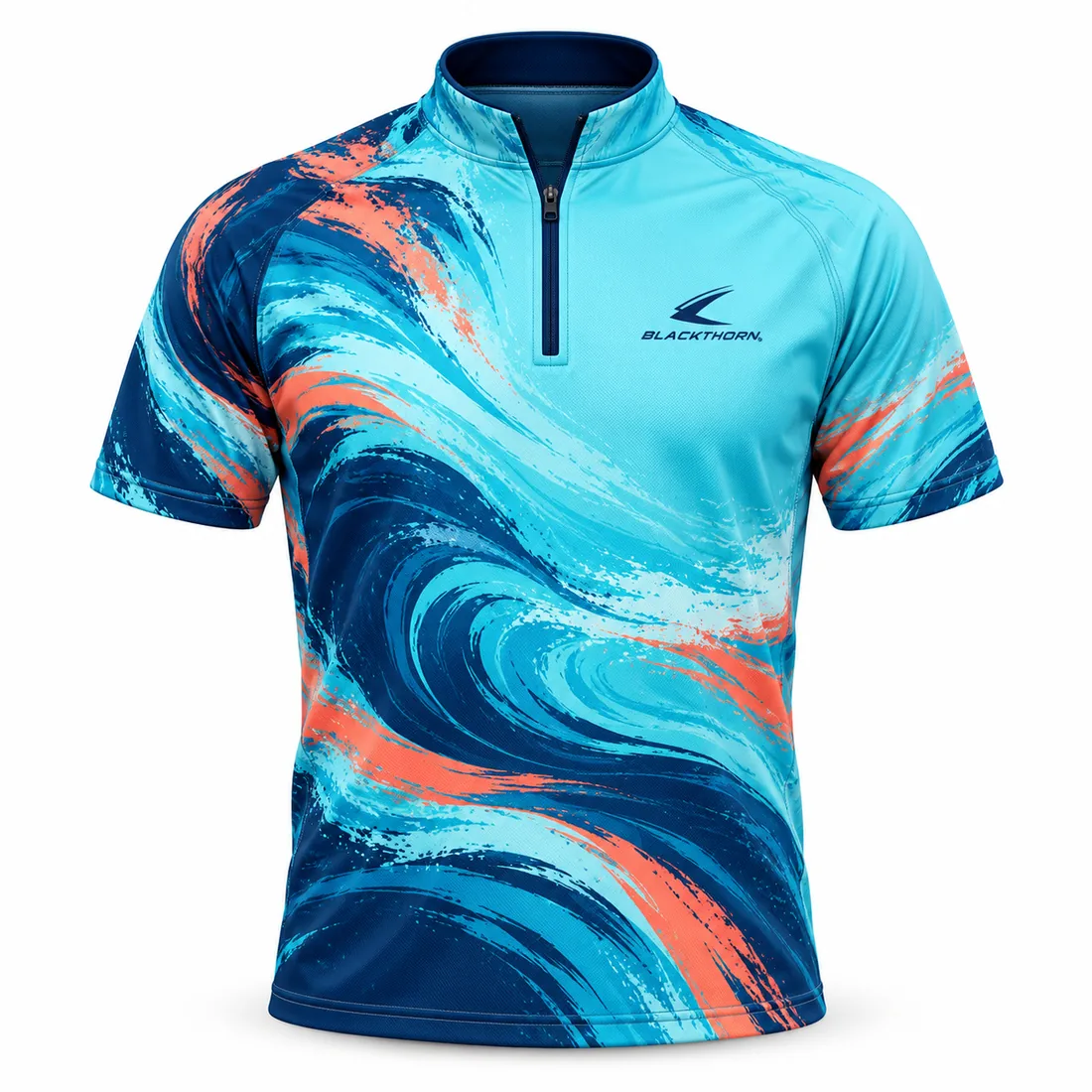 Aqua Wave Clay Pigeon Shirt front, clay pigeon shirt bulk supplier