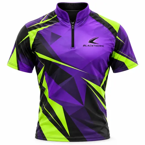Purple Lime Youth Clay Team Jersey front, youth clay target jersey manufacturer