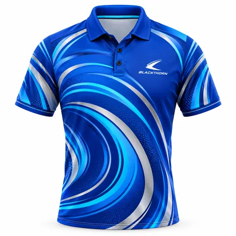 Royal Swirl Pub Darts Polo front, pub darts team shirts wholesale