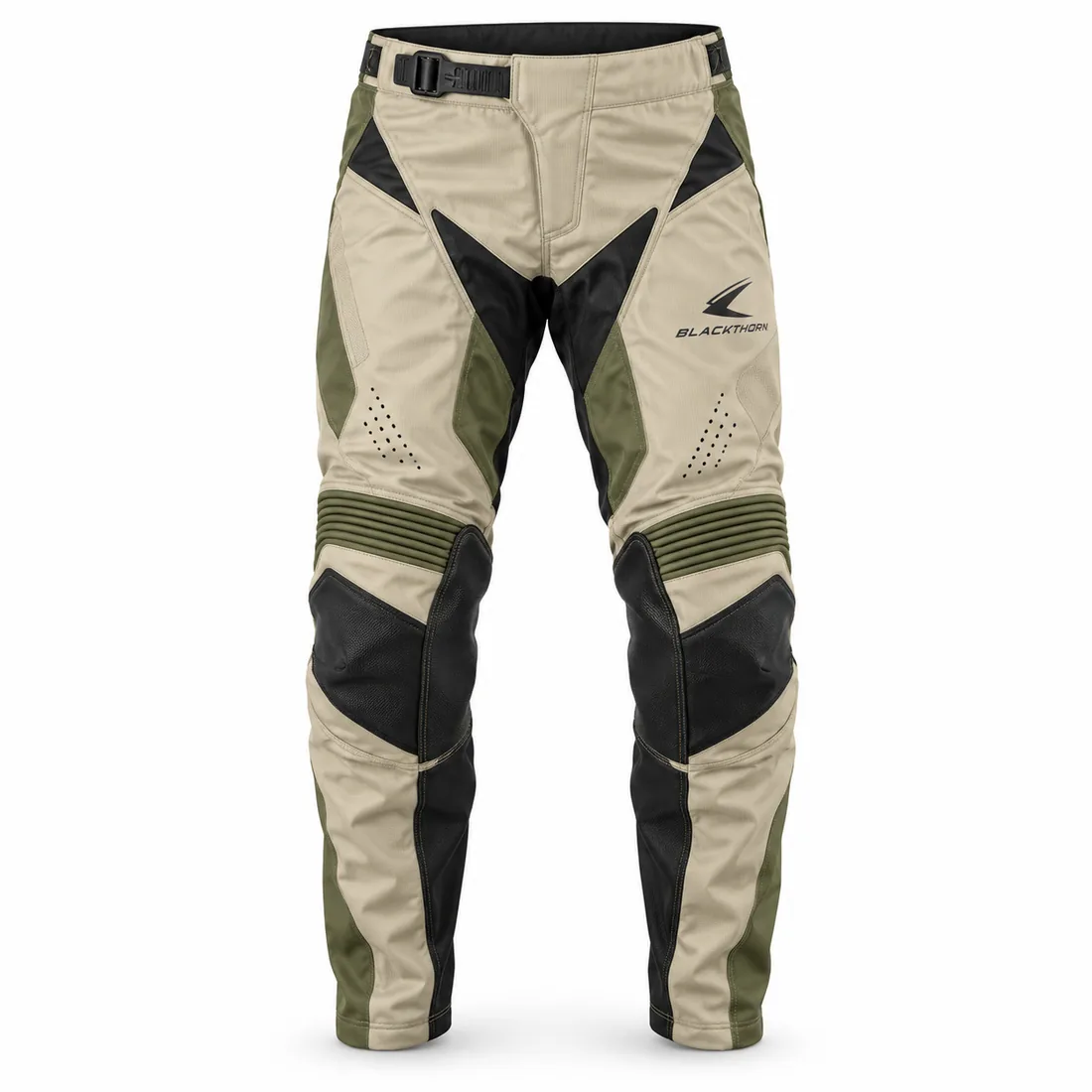 Sand Olive Trail MX Pants front view, private label MX pants manufacturer