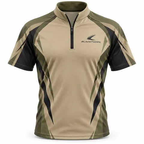 Tan Olive Sporting Clays Shirt front, sporting clays shirt wholesale