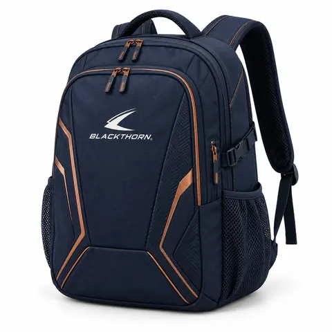 Navy Copper Academy Backpack — Bags · Backpacks by Blackthorn World
