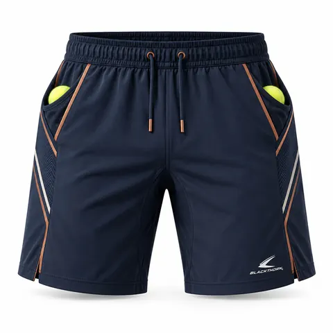 Navy Copper Padel Shorts — Teamwear · Padel wear by Blackthorn World