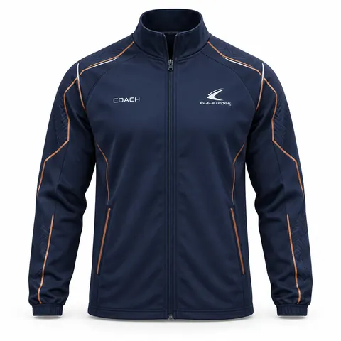 Navy Copper Softshell Coach Jacket — Teamwear · Training wear & midlayers by Blackthorn World