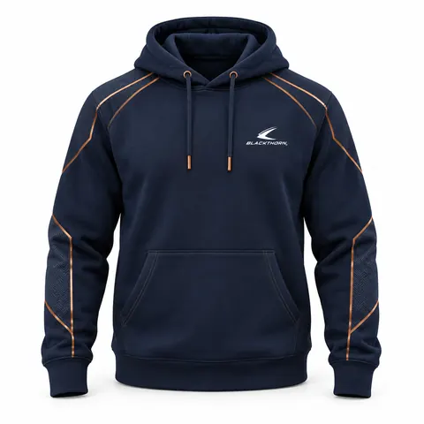 Navy Copper Fight Team Hoodie — Fightwear · Fight team & wrestling wear by Blackthorn World