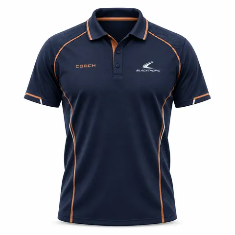 Navy Copper Coach Polo Shirt — Teamwear · Polo shirts by Blackthorn World