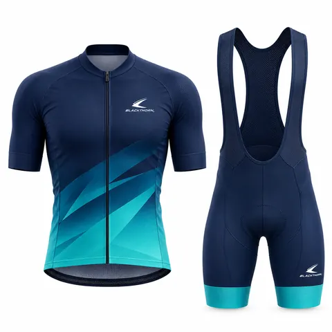 Navy Lagoon Fade Cycling Club Kit — Teamwear · Cycling kits by Blackthorn World