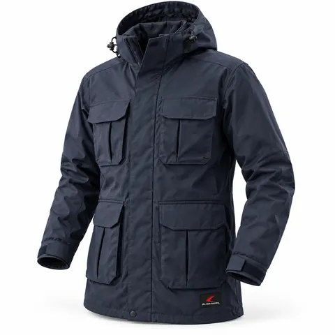 Navy Multi-Pocket Tactical Parka — Tactical jackets, fleece & hoodies by Blackthorn World