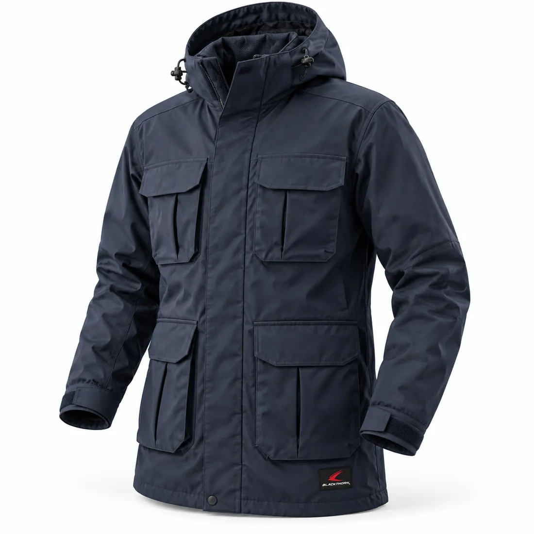 Navy Multi-Pocket Tactical Parka — tactical jackets, fleece & hoodies by Blackthorn World