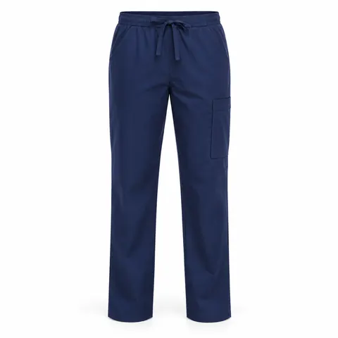 Navy Straight-Leg Scrub Pants — wholesale scrub pants & trousers by Blackthorn World