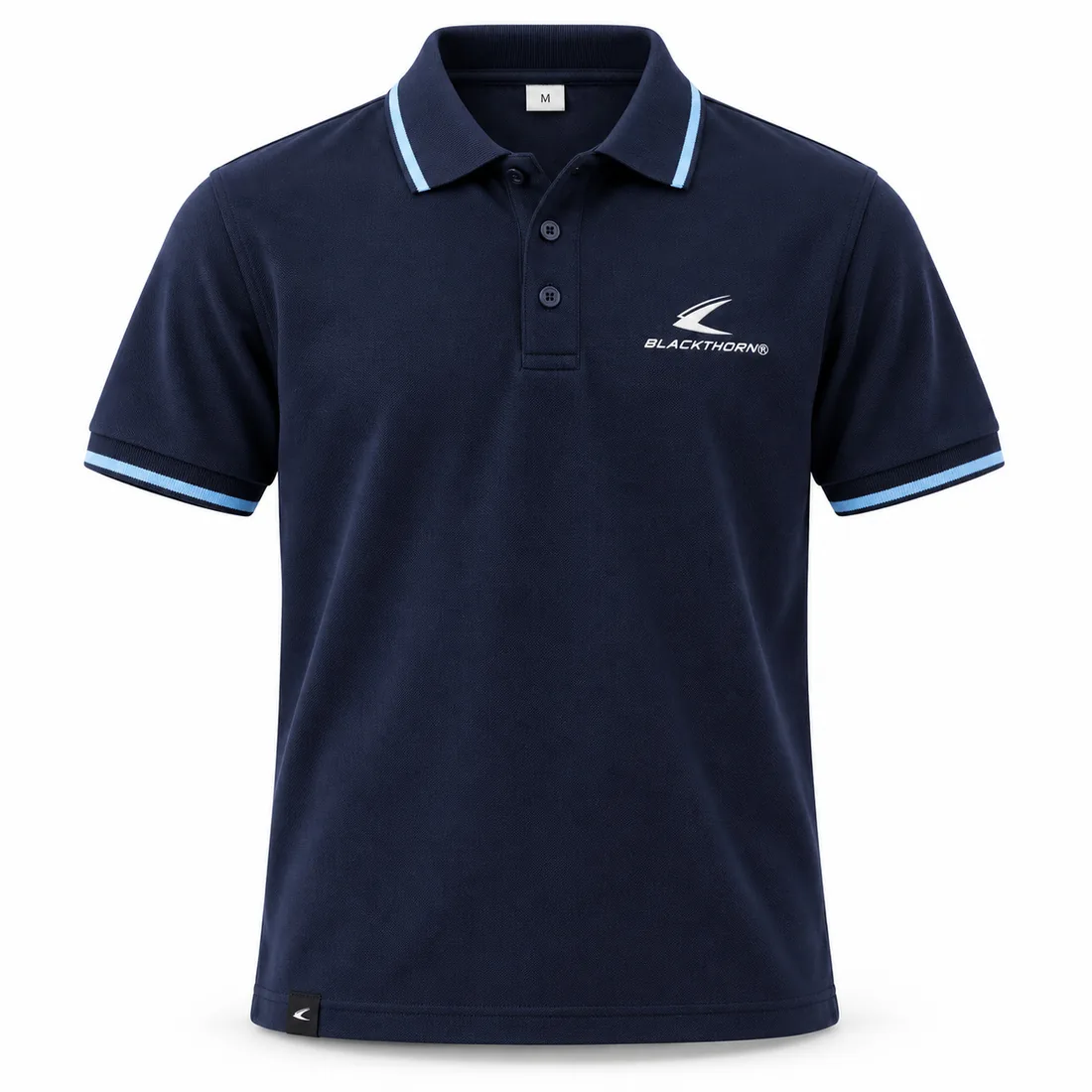Navy Tipped School Polo Shirt — custom school polo shirts by Blackthorn World