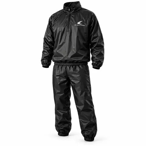 Black Coated Nylon Sauna Suit — custom fightwear by Blackthorn World