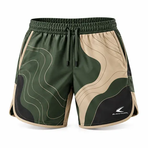 Olive Topo Pickleball Shorts — Teamwear · Pickleball wear by Blackthorn World