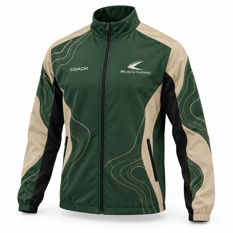 Olive Topo Softshell Coach Jacket — Teamwear · Training wear & midlayers by Blackthorn World