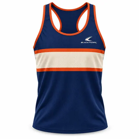 Orange Velocity Running Singlet — Teamwear · Team jerseys & club packs by Blackthorn World