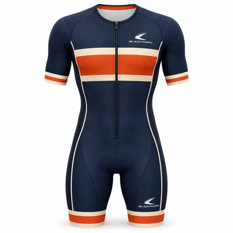 Orange Velocity Triathlon Suit — Teamwear · Cycling kits by Blackthorn World