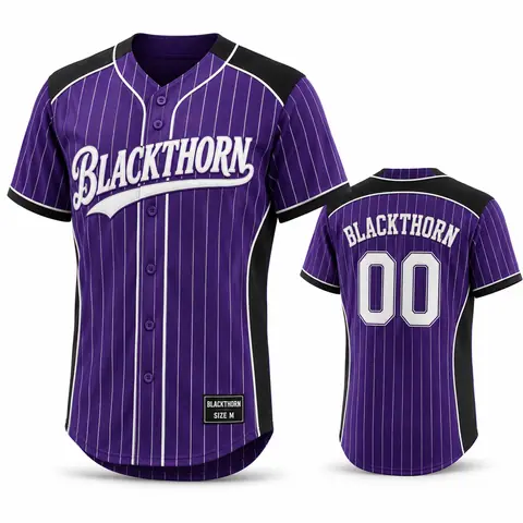 Pinstripe Baseball Jersey — view 2